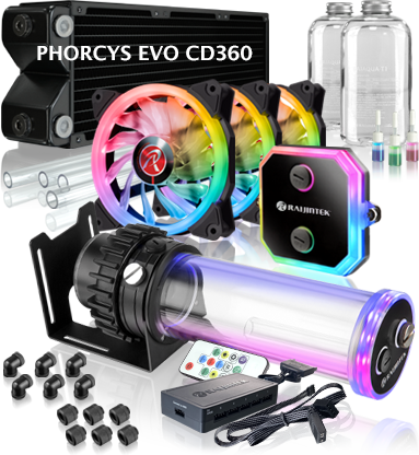 歐美精品Raijintek PHORCYS EVO CD360/240開放式水冷套組 台灣授權經銷代理