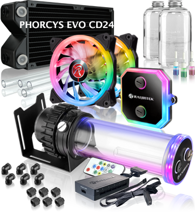 歐美精品Raijintek PHORCYS EVO CD360/240開放式水冷套組 台灣授權經銷代理